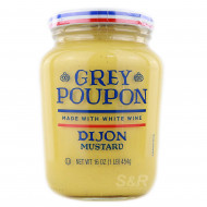 Kraft Heinz Grey Poupon Dijon Mustard 454g 